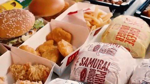 Image result for gif fast food