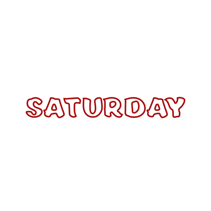 Saturday Sticker