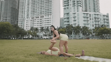 soldierkidd workout girls yoga stretch GIF