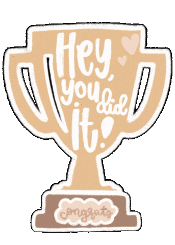 Congrats Trophy Sticker