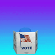 Voter out of booth live action