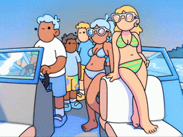 Beach Day Oops GIF by doodles