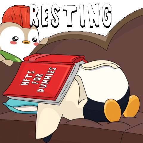 For Dummies Sleeping GIF by Pudgy Penguins