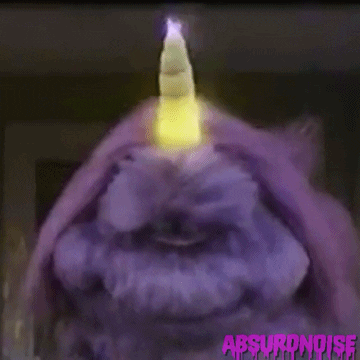 Purple People Eater 80s Gif By Absurdnoise Find Share On Giphy