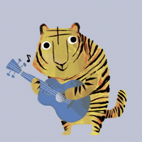 Guitar Tiger GIF