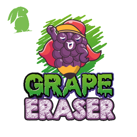 Grape Eraser Sticker by Hemp Hop