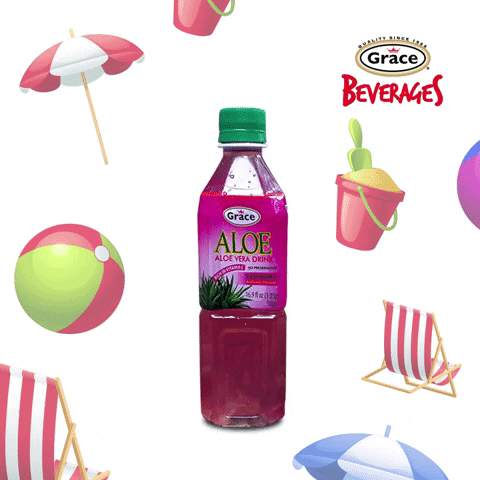 aloe vera juice GIF by Grace Foods 