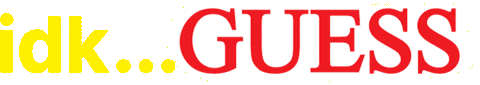 Idkguess Sticker by GUESS JEANS