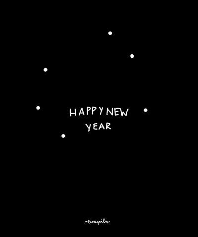 Happy New Year Animation GIF by eva pils