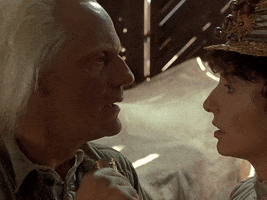 About To Kiss Doc Brown GIF by Back to the Future Trilogy
