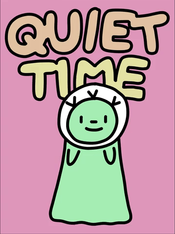 quiet time clipart