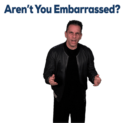 Embarrassed Gif By Sebastian Maniscalco Find Share On Giphy