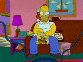 Couch Potato Eating GIF