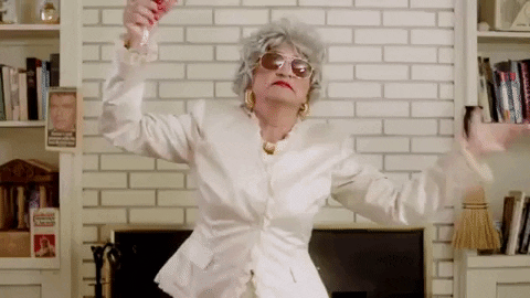 Oud? Wat Nou Oud????? 42 Via Angel-Wings Party Dancing GIF by Mattiel