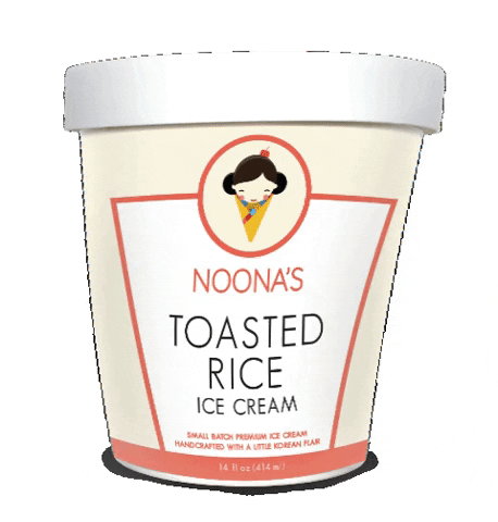 noonasicecream ice cream noonas noonas ice cream toasted rice ice cream GIF