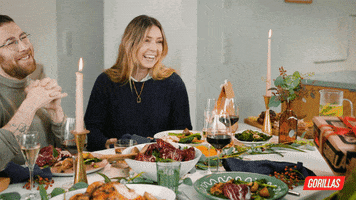 Happy Dinner Party GIF by Gorillas