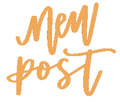 New Post Calligraphy Sticker