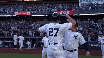 High Five New York Yankees GIF by MLB