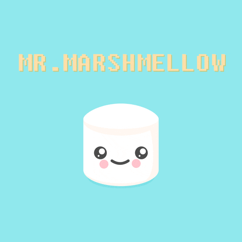 MoonCatRobot kawaii marshmallow marshmellow mr marsh GIF