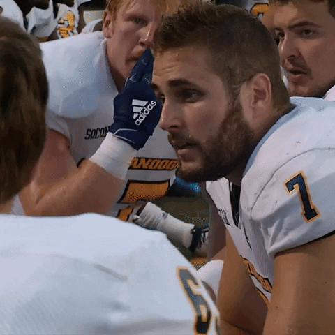 Football Wink GIF by Chattanooga Mocs