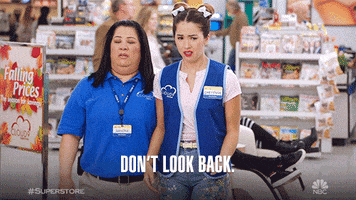 Dont Look Back Nbc GIF by Superstore