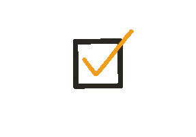 Check Minimalism Sticker by Bundesschülervertretung