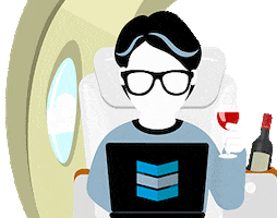 Firstclass Flying GIF by STACKED MARKETER