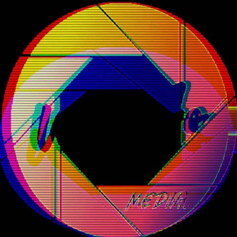 warpcomedia logo rgb videography glitch logo GIF