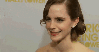 Happy Emma Watson GIF