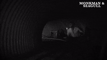 Label1TV underground searching tunnel sneaking GIF