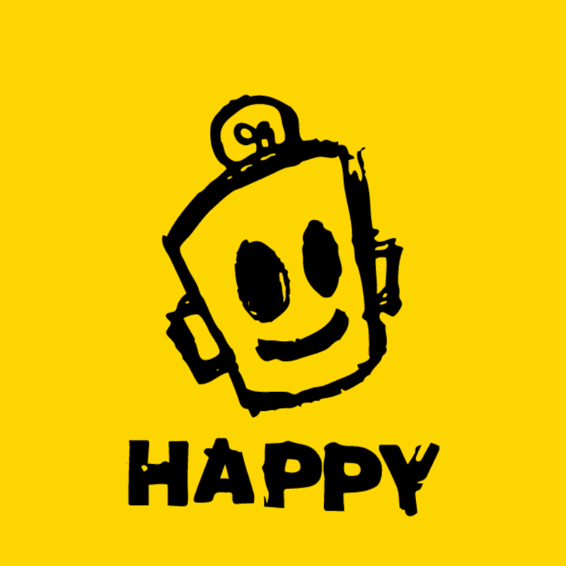 Happy Text GIF