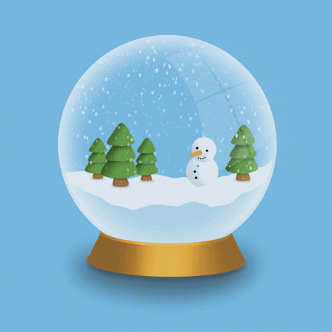 Snowman Globe GIF