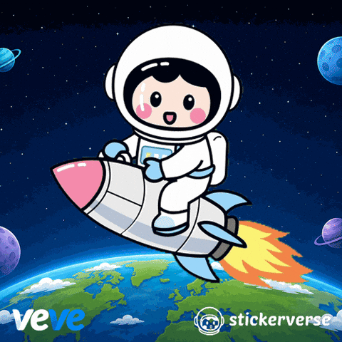 Flying To The Moon GIF by VeVe