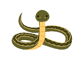 Happy Snake Sticker by Jay Fleck