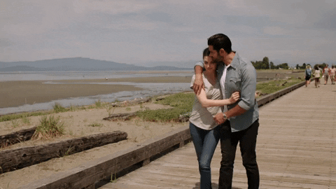 Meghan Ory Couple GIF by Hallmark Channel - Find & Share on GIPHY