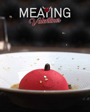 MeatingSteakhouse valentines restaurant desert restaurante GIF