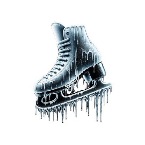 Ice Skate Figure Skater Sticker by adultsskatetoo