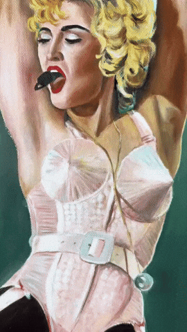 Like A Virgin Madonna GIF by Paneenart