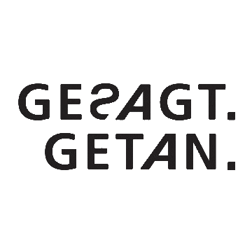Logo Logoblack Sticker by gesagt.getan.