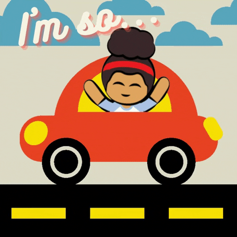 Road Trip Thank You GIF by Sneaky Sophie