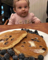 pancakes eat GIF