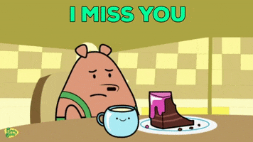 Miss You Hearts GIF