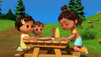 Dance Camping GIF by Moonbug