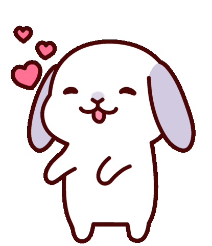 Rabbit Kiss Sticker