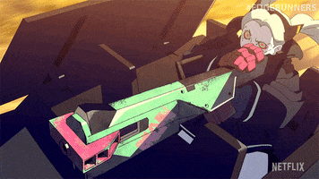 Shooting Fire In The Hole GIF by Cyberpunk: Edgerunners