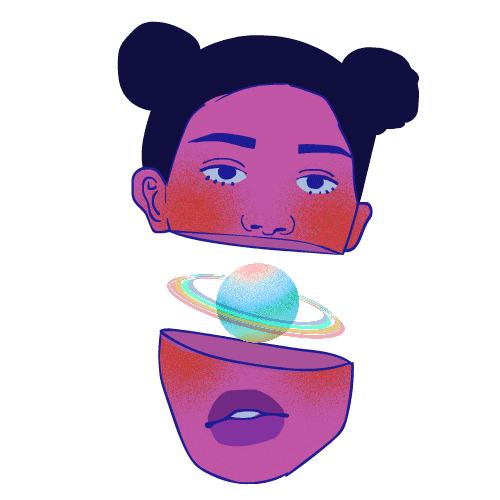 Space Astrology Sticker by Cienna Smith
