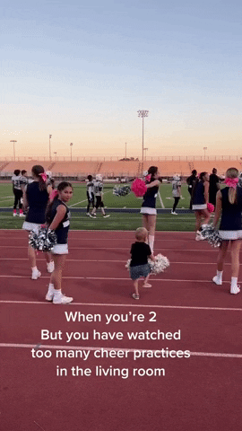 Cheerleading Funny Kids GIF by Storyful
