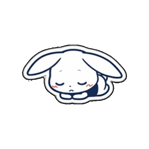 うさぎ おやすみ Sticker by BEAUTY GARAGE