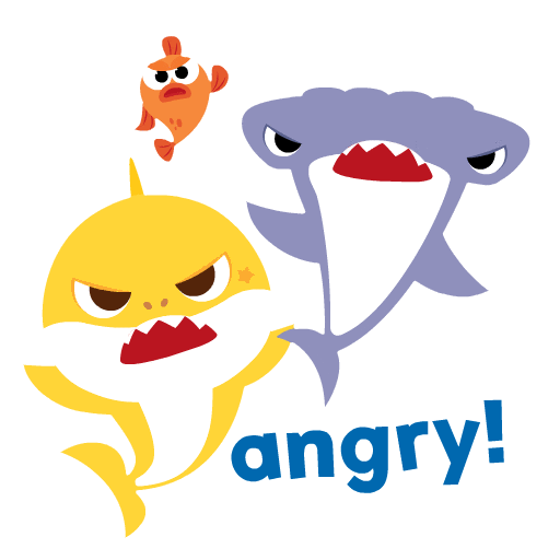 Angry Baby Shark Sticker by Resorts World Sentosa