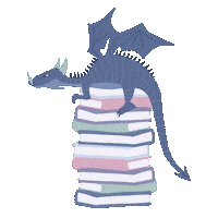 Dragon Currently Reading Sticker